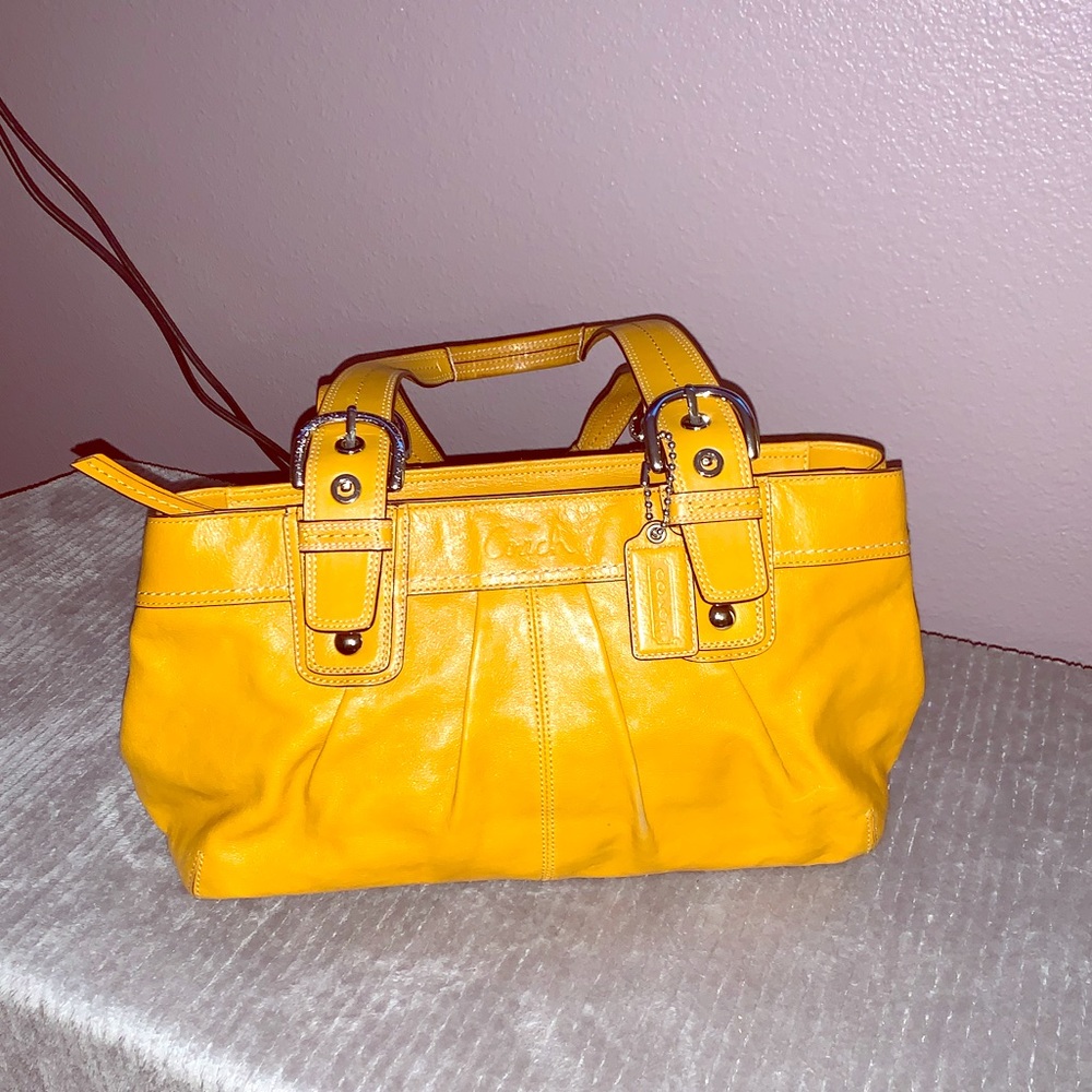 Authentic Coach SOHO Saffron Tote